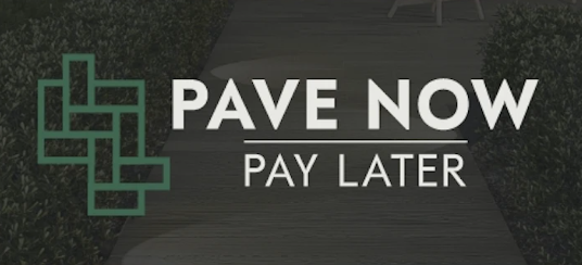 Techo Bloc Pave Now Pay Later logo